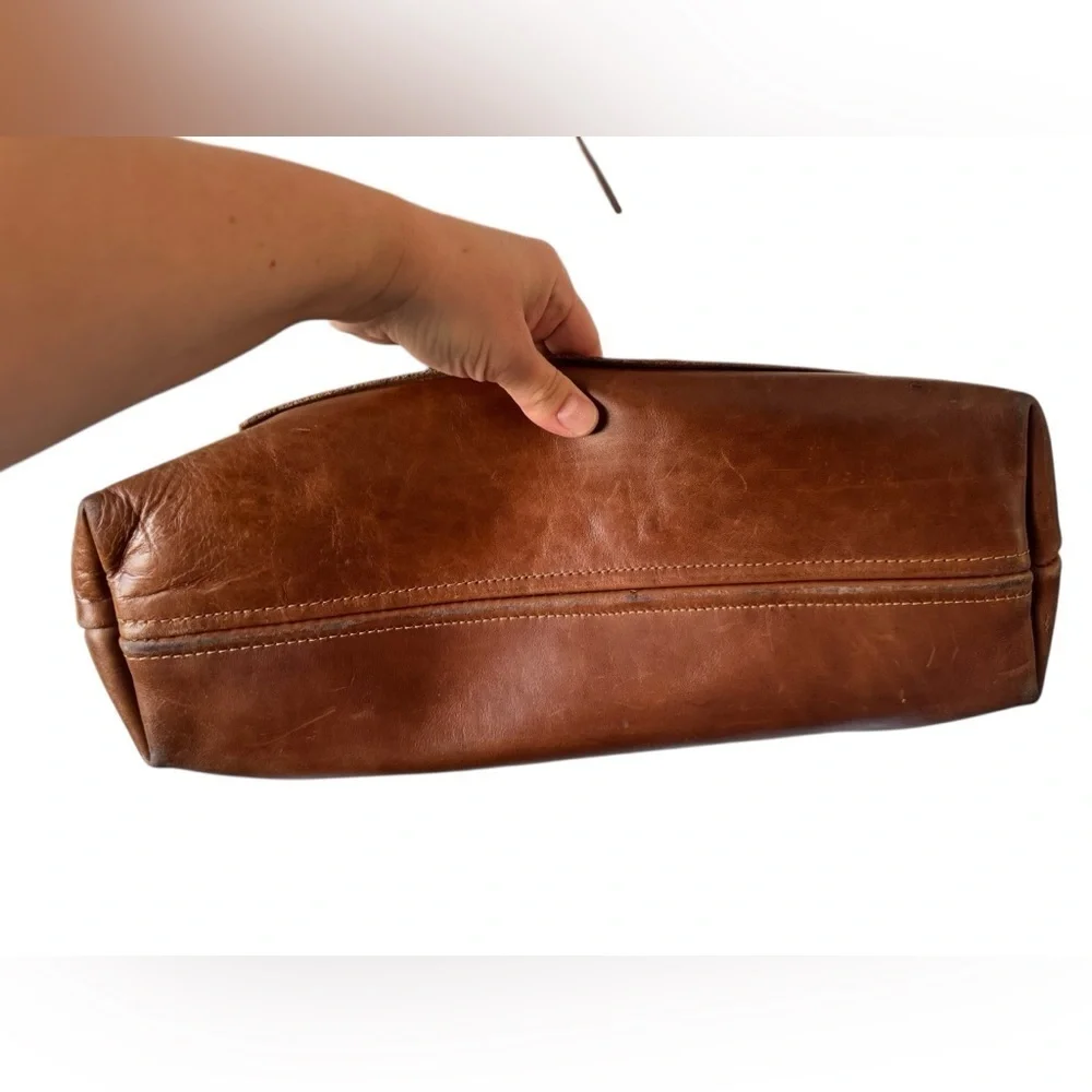 Lifetime Leather Tote Bag Oxford Natural- brown